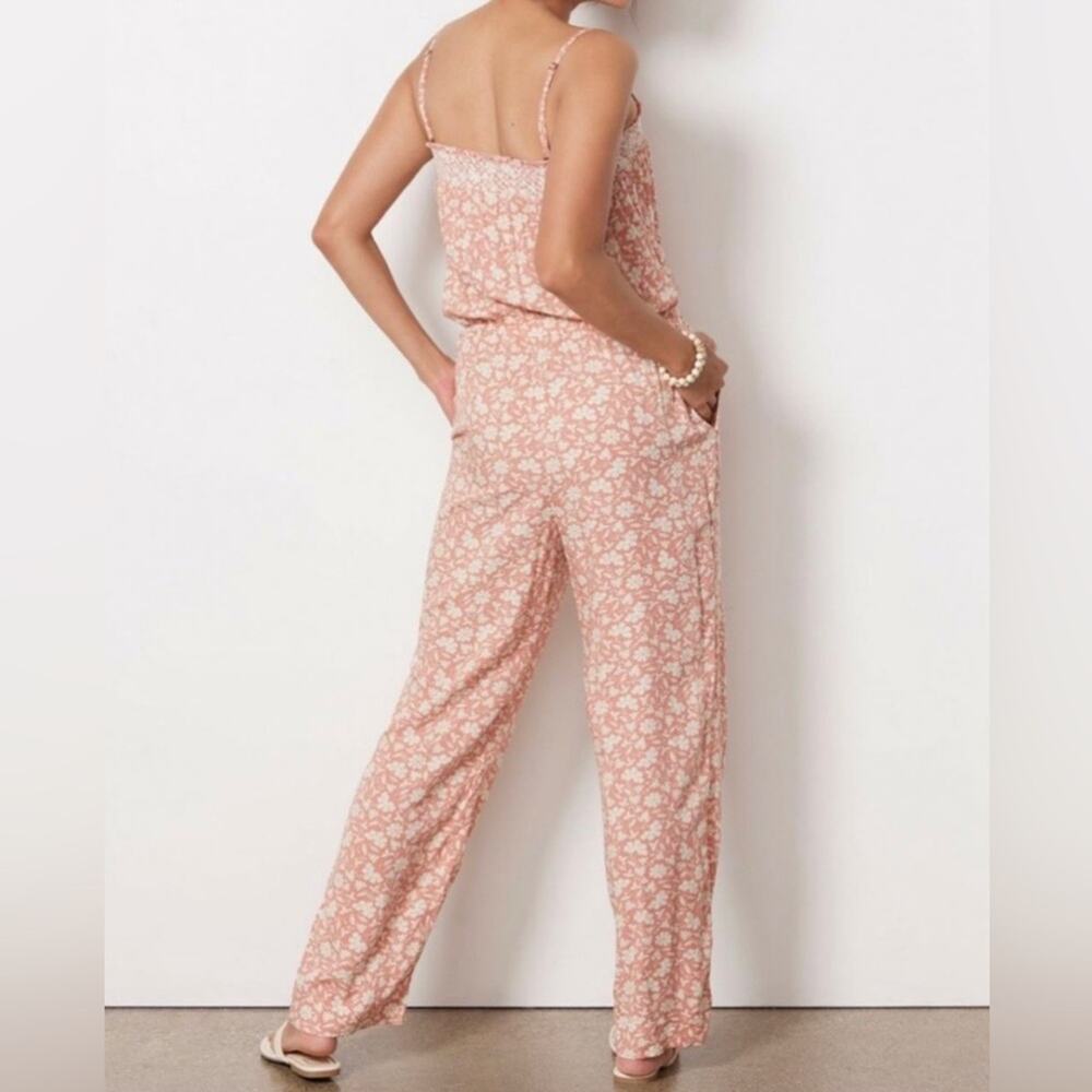 Faherty Renata Floral Jumpsuit Size M - Picture 2 of 10